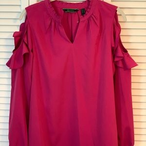 C Wonder Cold-Shoulder Pink Top, Sz 4